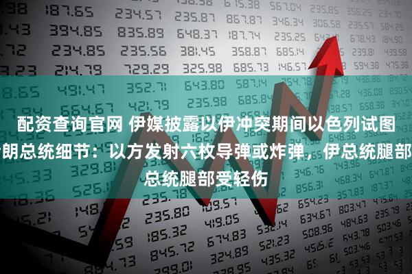 配资查询官网 伊媒披露以伊冲突期间以色列试图暗杀伊朗总统细节：以方发射六枚导弹或炸弹，伊总统腿部受轻伤